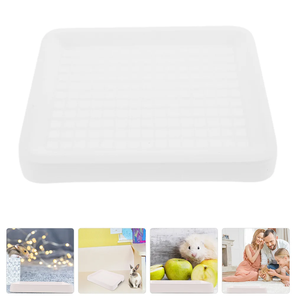 

Large Rabbit Litter Box Leak Proof Corner Potty Trainer for Bunny Guinea Pig Ferret Indoor Pet Toilet Training Aid Cat Sand Pan