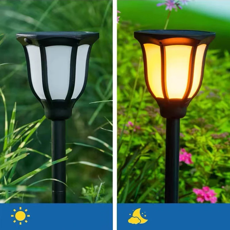 Solar LED Flame Lamp 3 Modes Waterproof  Romantic Flicker Lawn Lights Outdoor Wireless LED outdoor Lights For Garden Decor