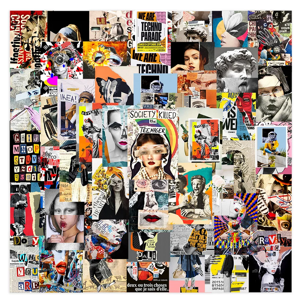 

10/30/50 ШТ. Искусство Вдохновение Головоломка Плакат Стикер Эстетическая DIY Ноутбук Чемодан Скейтборд Граффити Классные Наклейки для Детей Игрушки Подарок