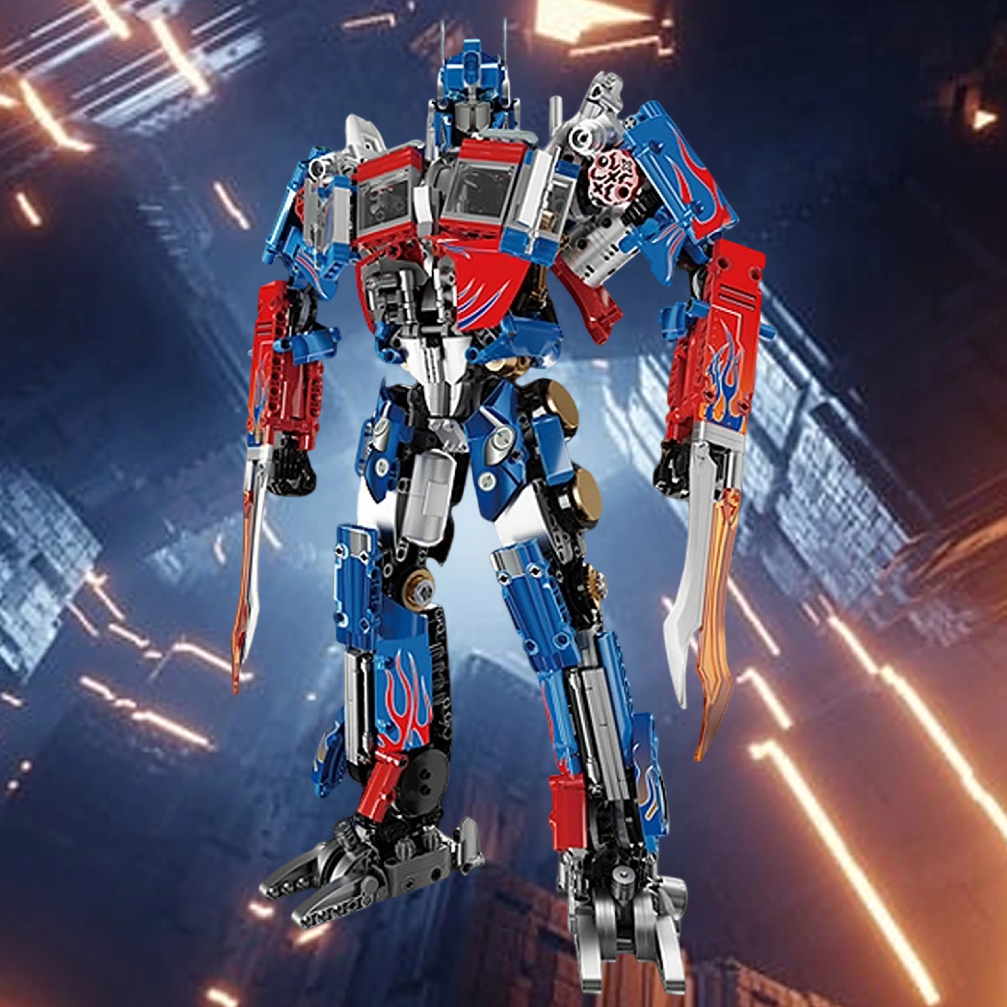 1891 قطعة روبوت قائد Mecha أطقم منمذجة لتقوم بها بنفسك اللبنات مجموعة مع قبضة الطاقة تصميم تحصيل عرض هدية لعبة هدية عيد الميلاد