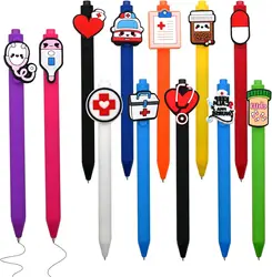 12 PCS Funny Nurse Pens for Work, Cute Nursing Ballpoint Pens, Nurses Nursing Student Accessories Appreciation Gifts, Nurse Offi