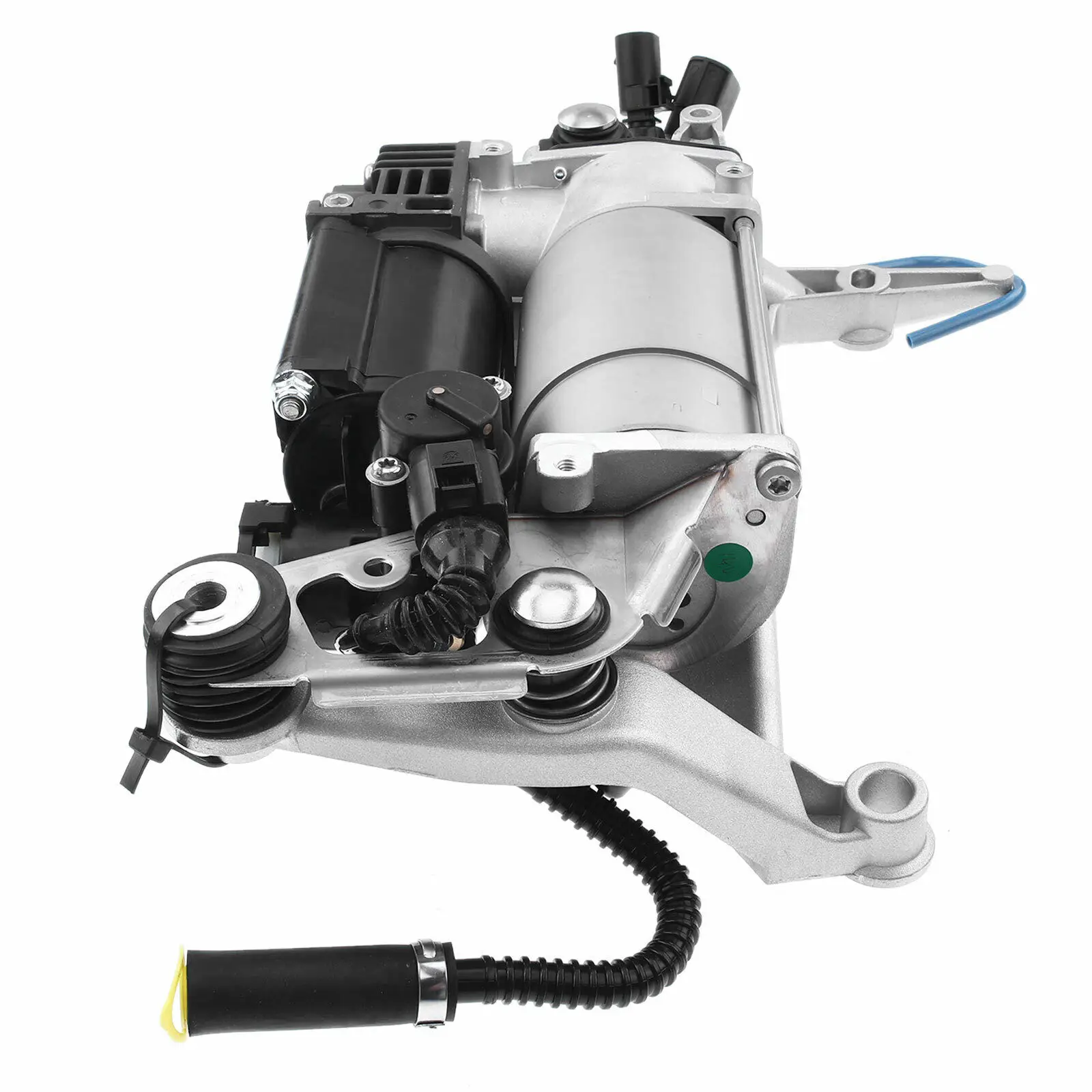 Air Suspension Compressor with Bracket For Audi Q7 2007-2015 3.6L 3.0L 4.2L 12V 7L8616006A, 7L8616007, 7L8616006C, 4L0698007