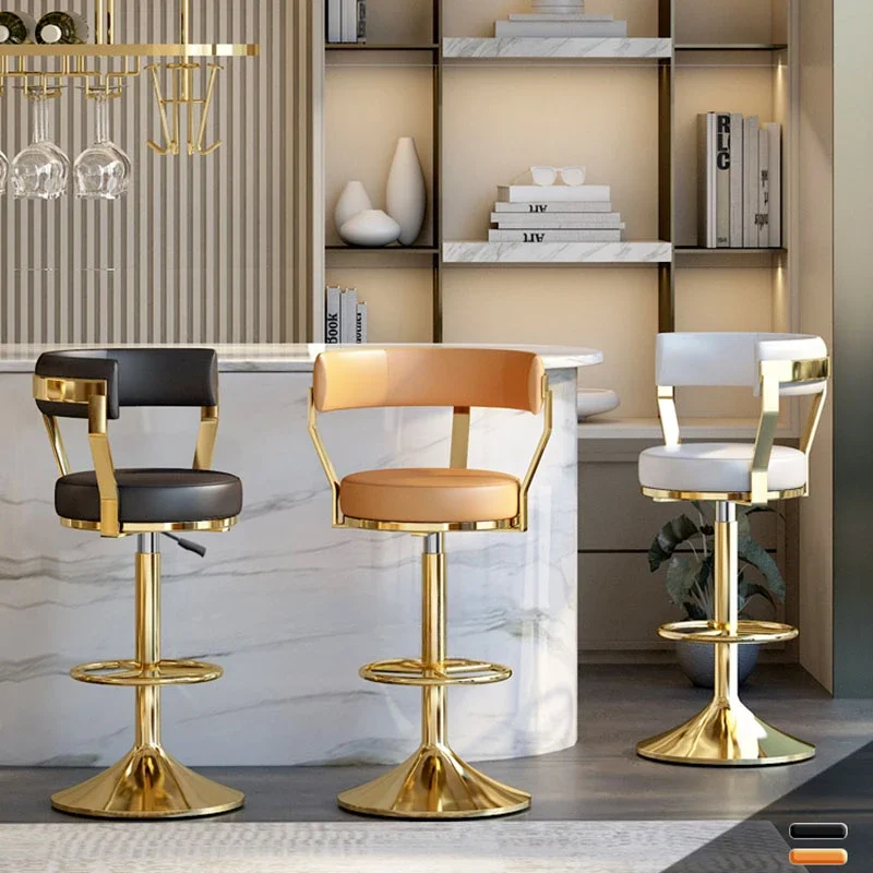 Minimalistic Lounge Modern Bar Chairs Metal High Kitchen Women Bar Chairs Luxury Modern Taburete De Cocina Alto Home Decoration