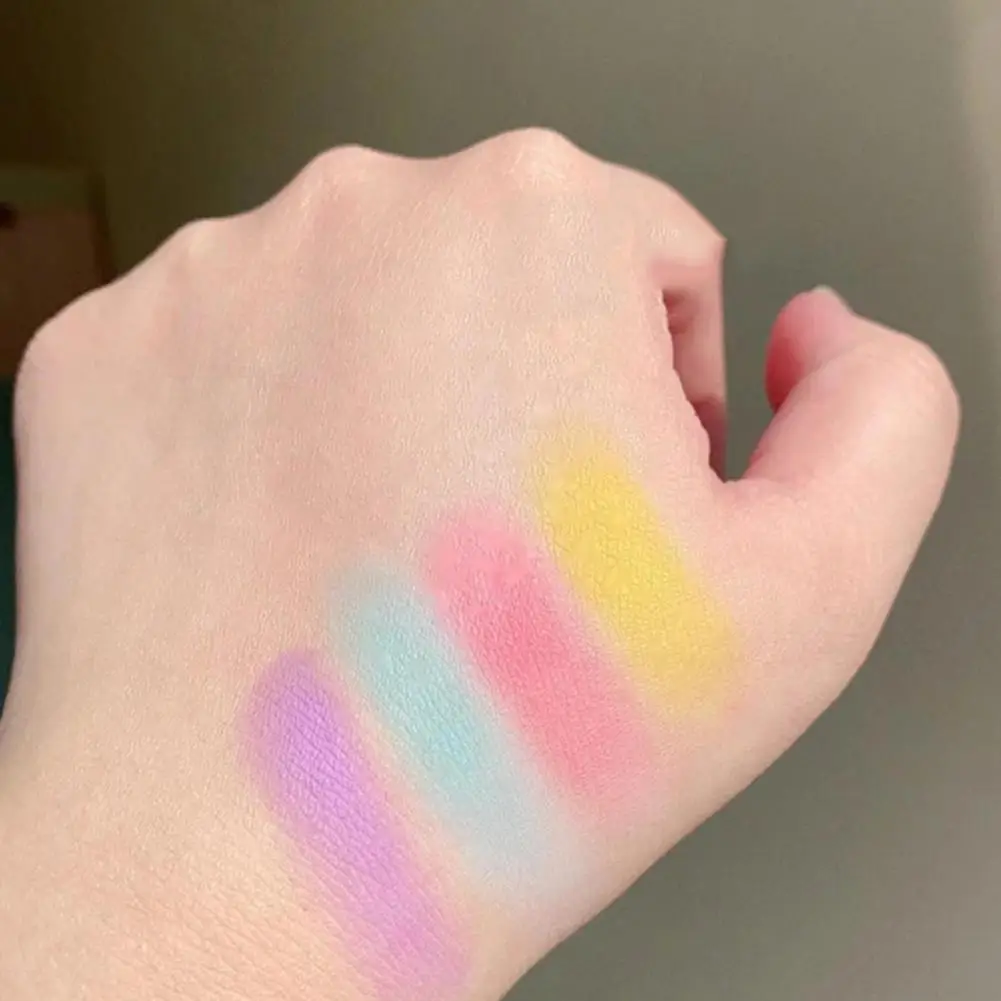 Palette d'ombres à barrage résistantes aux taches, maquillage des yeux, couleurs macarons, longue durée, étanche, femmes, filles, scène, 256