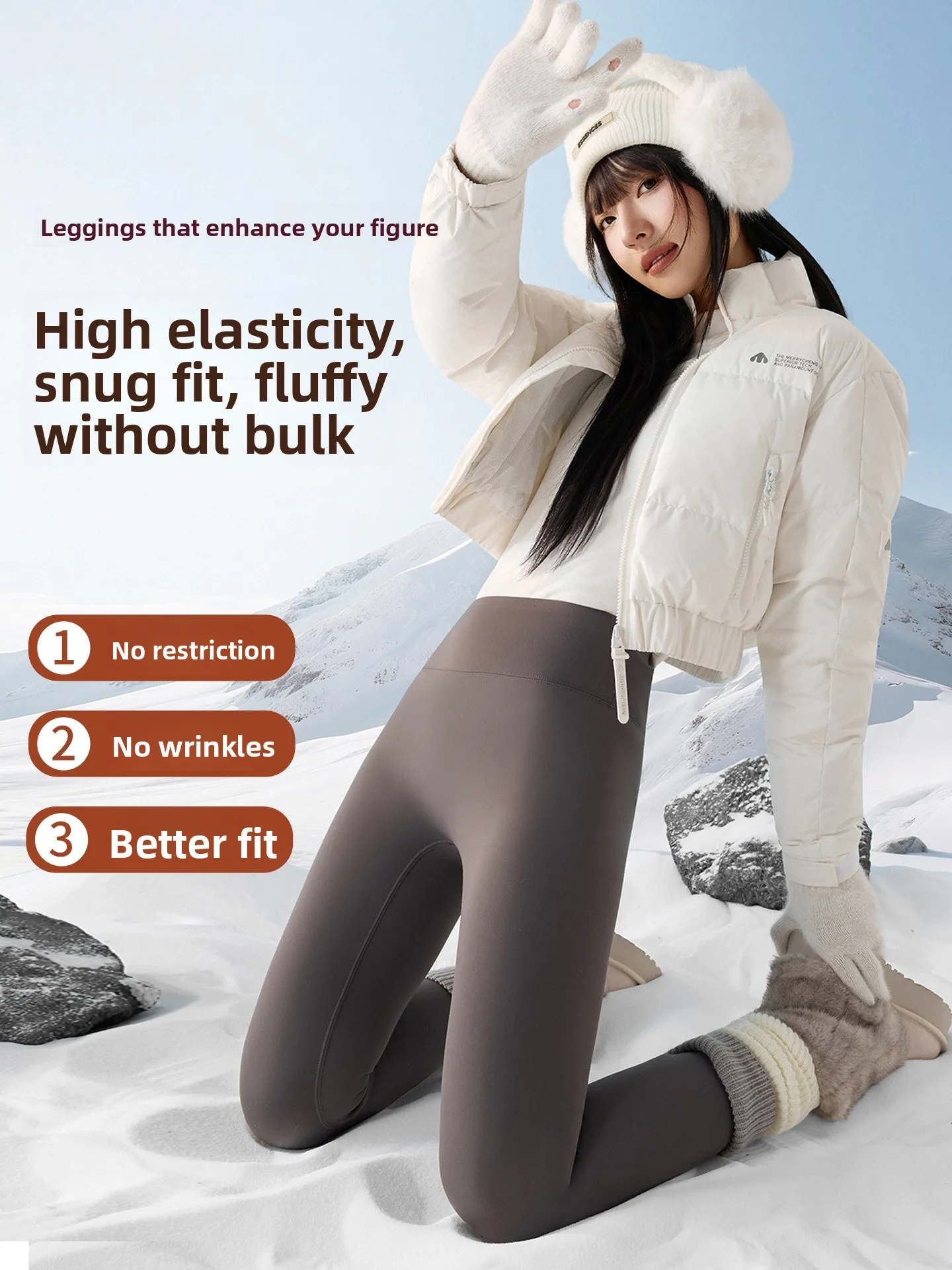 plus Size Fce Lined ark Pants Women's High Waist Long Yoga Pants Slimming Tummy Control Butt Lifting Base Layer Trousers