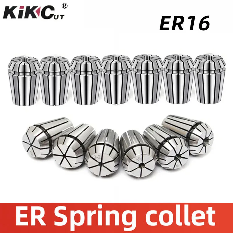 

1 шт., высокоточный цанговый патрон ER16, обрабатывающий центр с ЧПУ, держатель инструмента, гравировальный станок, пружинный патрон