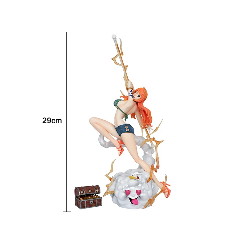 29cm One Piece Anime Figures Nami Action Figurine Trousers And Shorts Statue Pvc Ornament Collectible Model Decoration Gift