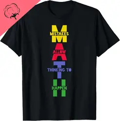 Math Saying Student Teacher T-Shirt Custom Printed Graphic T Shirts Print on Demand Mens Clothing Cotton Ropa Hombre