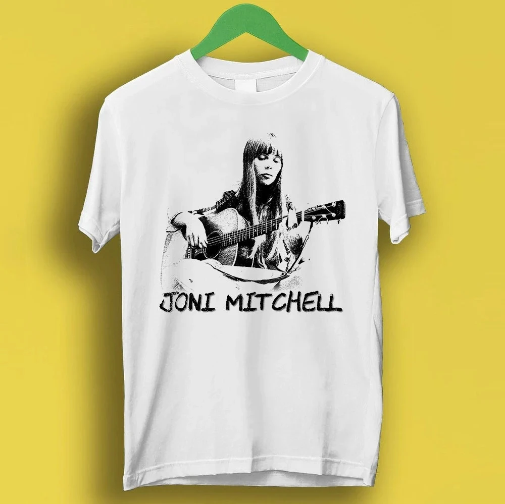 Camiseta divertida estilo unisex con diseño de Joni Mitchell Rock Ladies Canyon Folk 70s Meme Gift, camiseta de música y películas cult de los años 70