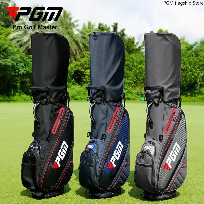 PGM Golf Men's Stand Bag Waterproof Hidden Thermostatic Bag Bending Base Golf Club Bag QB143