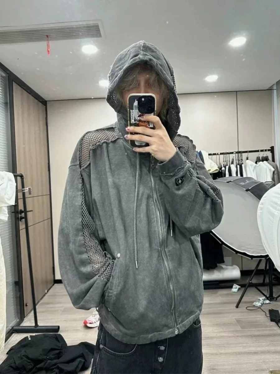 

Повседневная свободная толстовка-худи на молнии для мужчин и женщин, парная, с креативным принтом, утепленная, верхняя одежда