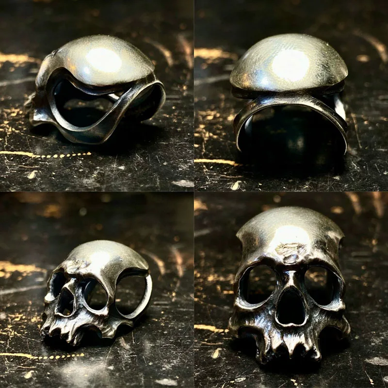 Original Design 2026 New Popular Hollow Out Skull Head Weathered Look Pendant Fit DIY Jewelry Accessories