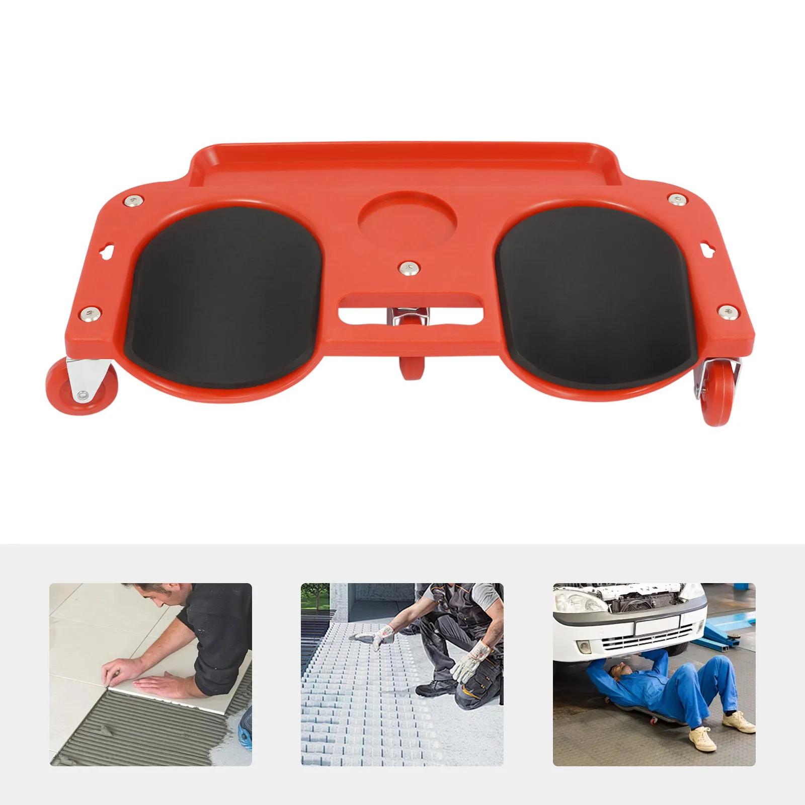 

Роликовый наколенник с колесами и лотком для инструментов, емкостью 100 кг, эргономичные наколенники для садоводства, полов, ремонта ковров