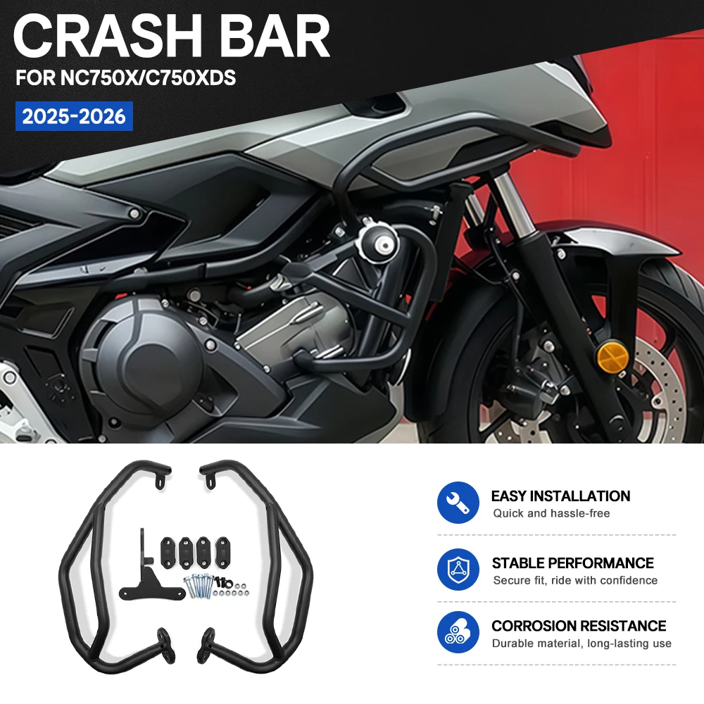 Suitable For Honda NC750X NC 750XDS 2025-2026 Motorcyel Upper&Down Engine Guards Frame Protector Durable Raw Material