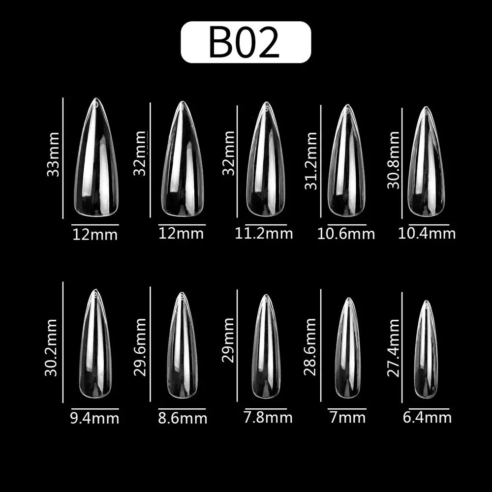 Капсульная форма для маникюра, накладные ногти с полным покрытием