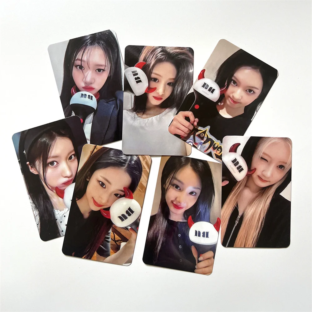 7 Pz/set Kpop Babymonster Light Stick Ver Cartoline Ahyeon Chiquita Asa Rami Selfie Lomo Carte Cartoline Ventole Collezione Regali