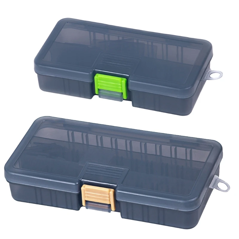 Waterproof Tackle Box Fishing Hooks Container Bait Lure Organizers with Removable Dividers Plastic Lightweight Fishing Case EDC