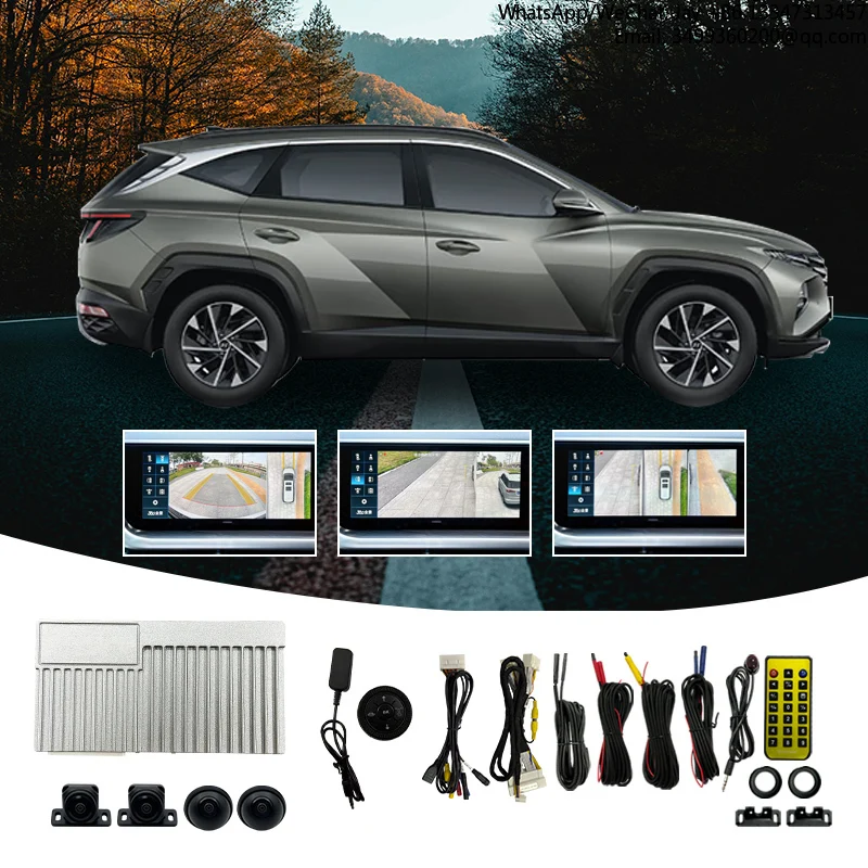 

360 Degree Bird View Rear Car Panoramic Camera System AHD For Hyundai Creta Venue Exter Alcazar Tucson
