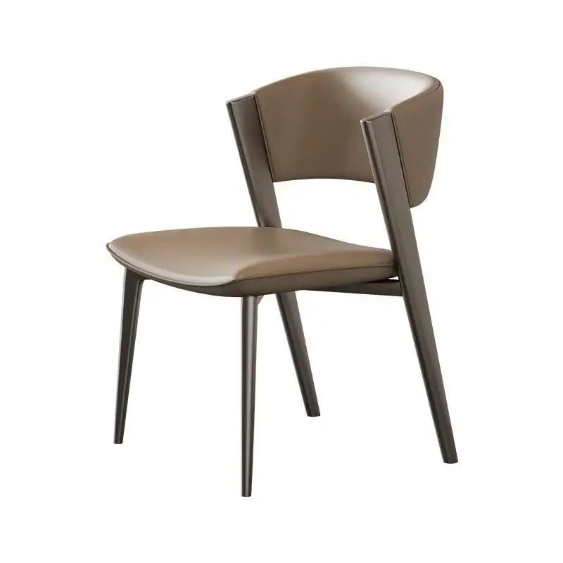 

Italian light luxury minimalist dining Internet celebrity leisure backrest high-end chair