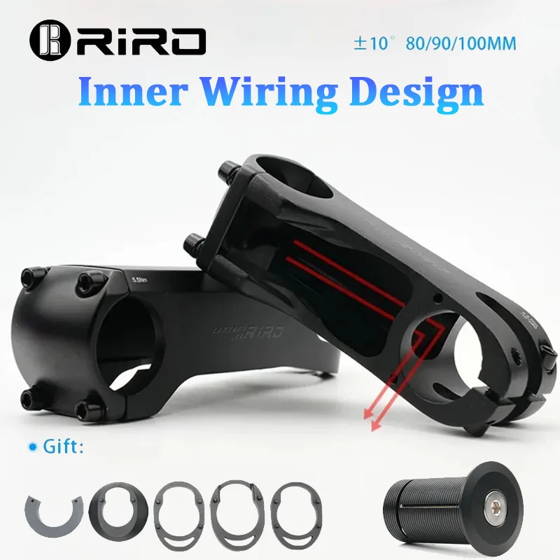 

RIRO Mtb Power 31.8mm 10°Bicycle Handlebar Stem Aluminum Alloy Mountain Road Bike Stem Aluminum Alloy Road Bike Handlebar Table