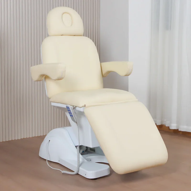 2026 Customized Luxury Professional Salon Beauty Facial Lash Bed Salon Chair 3 Motor Electric Massage Bed