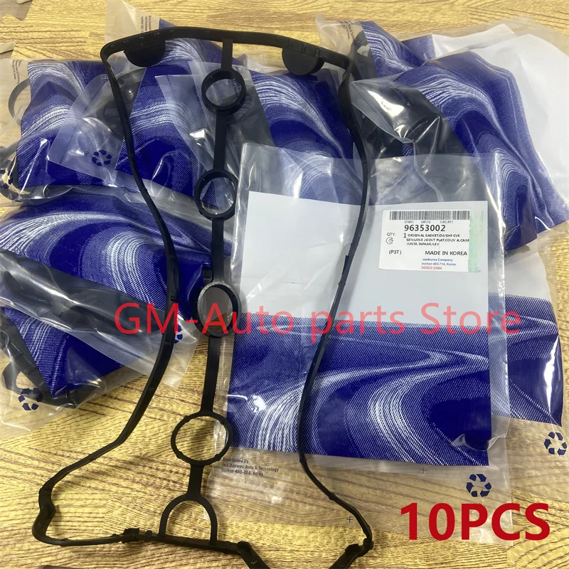 10PCS Engine Valve Cover Gasket Set For Buick Excelle 1.6L Chevrolet Aveo Pontiac Daewoo Kalos T200 T250 OEM# 96353002