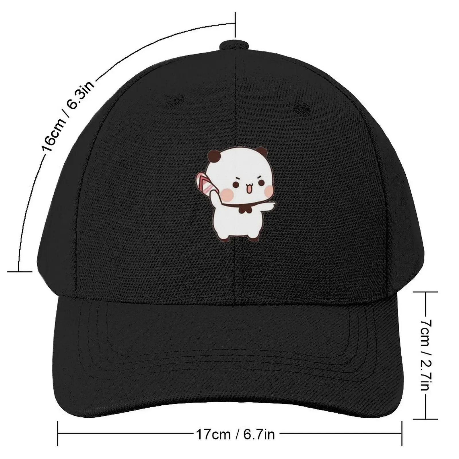 Cute Bubu is Throwing Flip-flops At Dudu Since He Teases Bubu Baseball Cap Hat Man Luxury Hat Luxury Brand Mens Women's