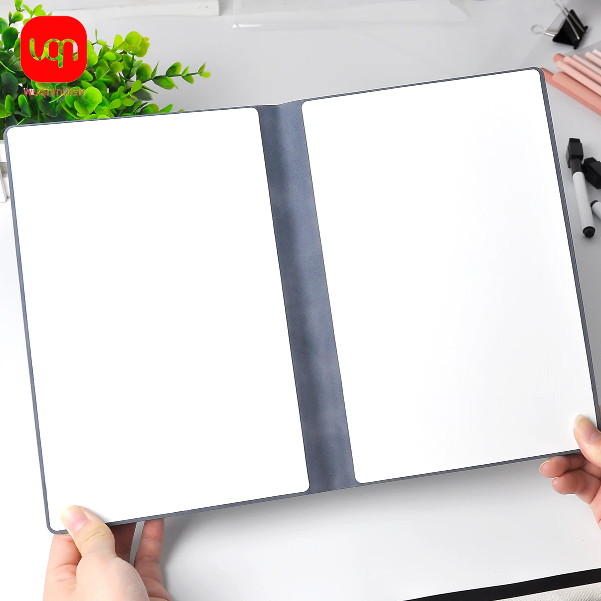 A5 Herbruikbaar Uitwisbaar Whiteboard Notebook Draagbaar Lederen Draftbook Wordpad