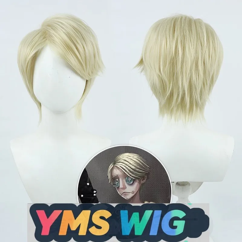 

【YMS WIG】Identity V Undertaker Cosplay Wig Yellow Short Hair Top Hair
