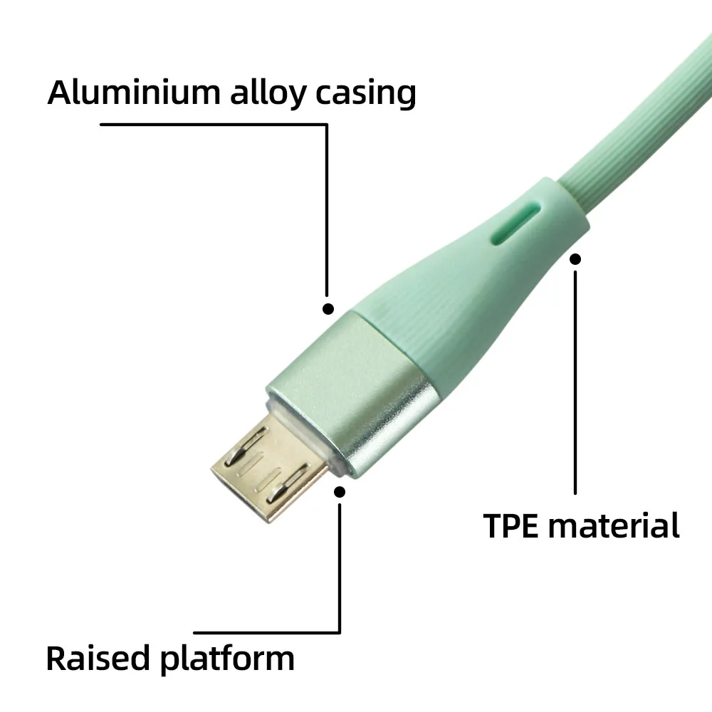 Kiki Shoot Micro USB Cable 3A Fast Charging USB Data Cable Mobile Phone Charging Cable for Samsung HTC Android Tablet USB Wire