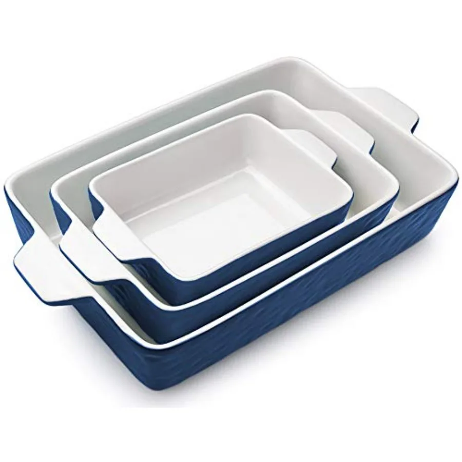

Casserole Dishes for Oven Ceramic Baking Dishes Lasagna Pan with Handles Porcelain Baking Pan Deep Bakeware for Baking Cooking