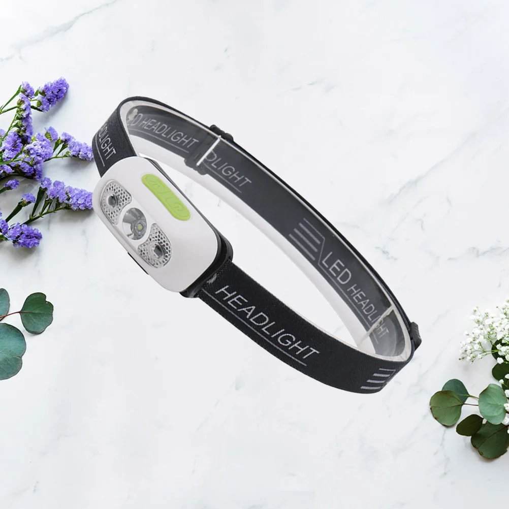 1Pcs USB Charging Headlight LED Outdoor Light Pc Durable Dimmable Rechargeable Visual Warning Night Fishing Lamp