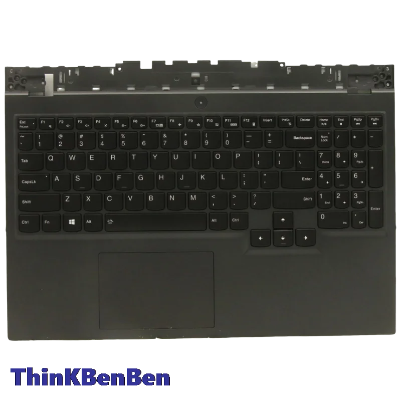 US English Black Keyboard Upper Case Palmrest Shell Cover For Lenovo Legion 5-15ACH6H A R7000P 2021 5CB1C74773