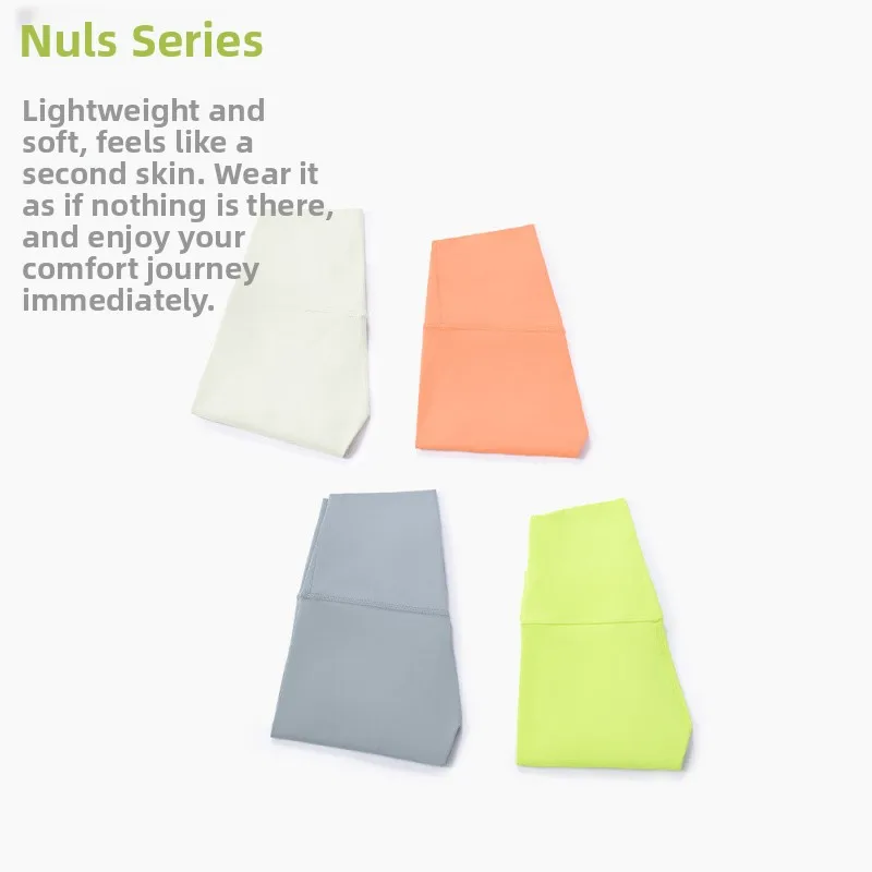 

NULS двусторонние нейлоновые узкие брюки персикового цвета с высокой талией, женские брюки для йоги с семи четверть, длина Fitn, одежда