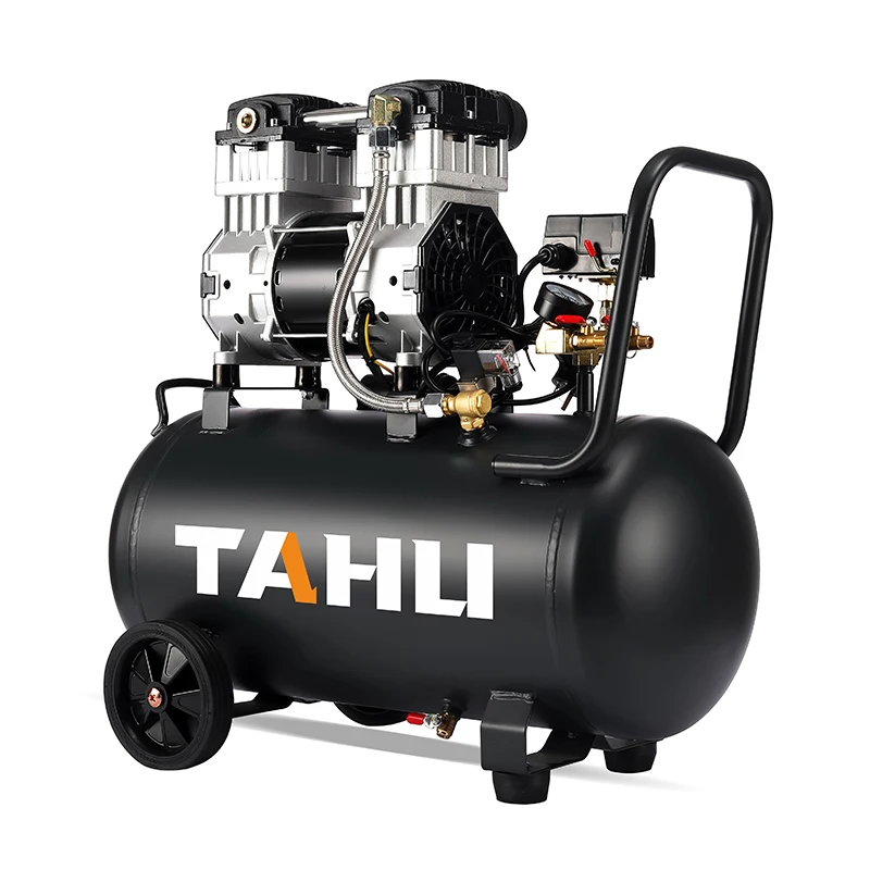 Oil Free air Compressor 50 Liter Low Noise Oil Free Silent air Compressor 50l 1440 Rpm 1500w 2hp 220V