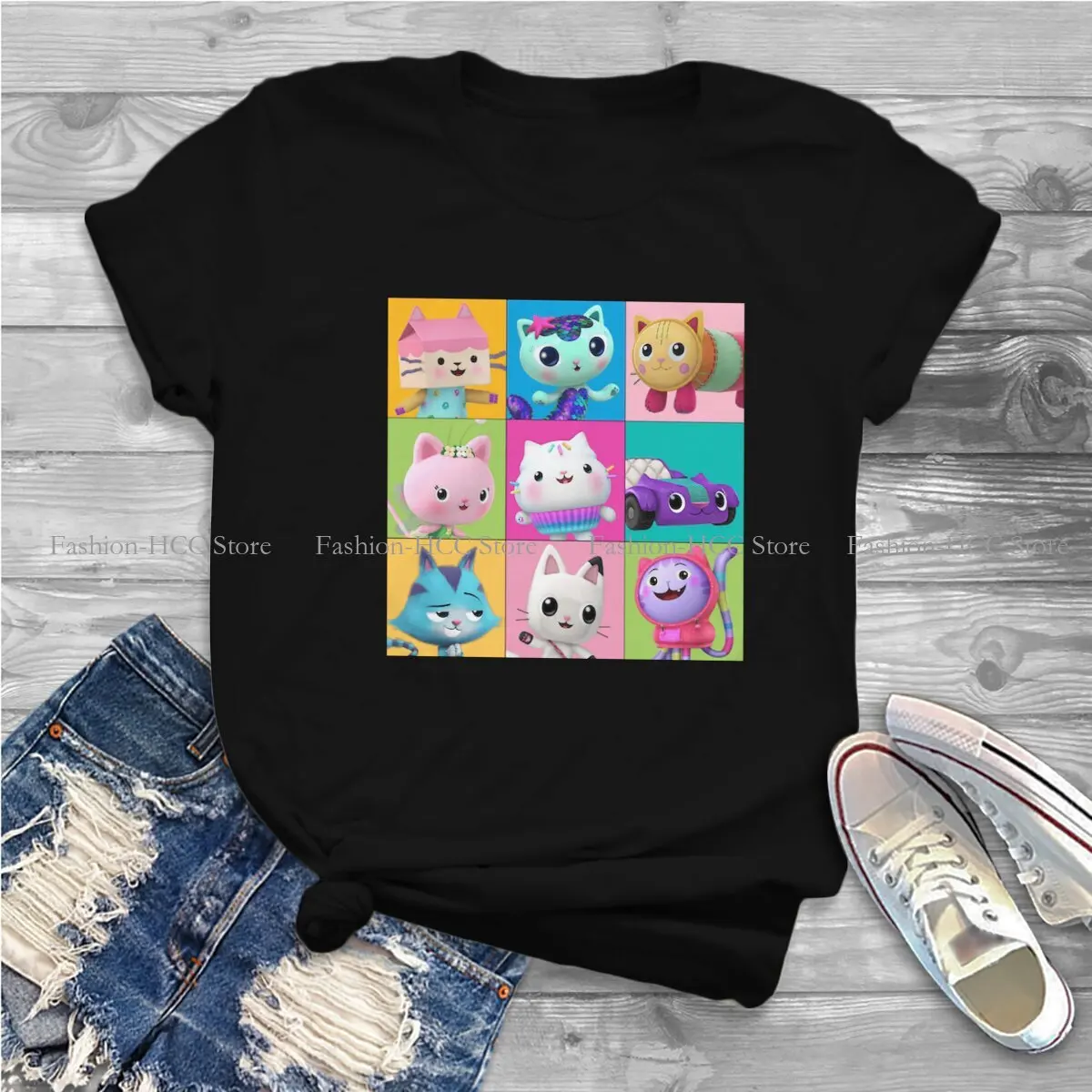 Essential Style Polyester TShirt Gabby's Dollhouse Gabby Cartoon Comfortable Hip Hop Gift Idea T Shirt Stuff