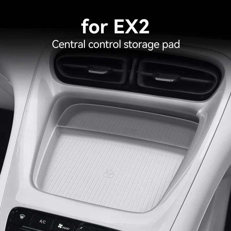 Center Console Storage Mat for 2024-2026 Geely EX2 Xingyuan, Car Interior Organizer Accessories