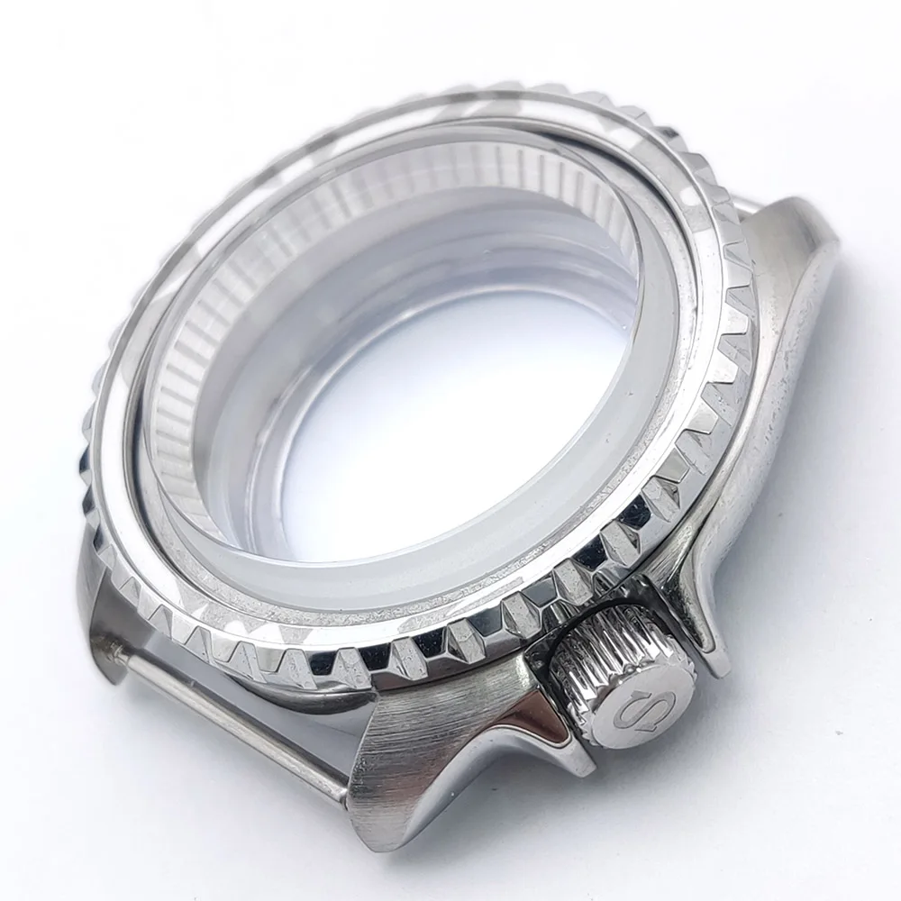 41mm41mm NH34 NH35 NH36 NH70 movement silver watch SUB case ceramic bezel sapphire watch accessories