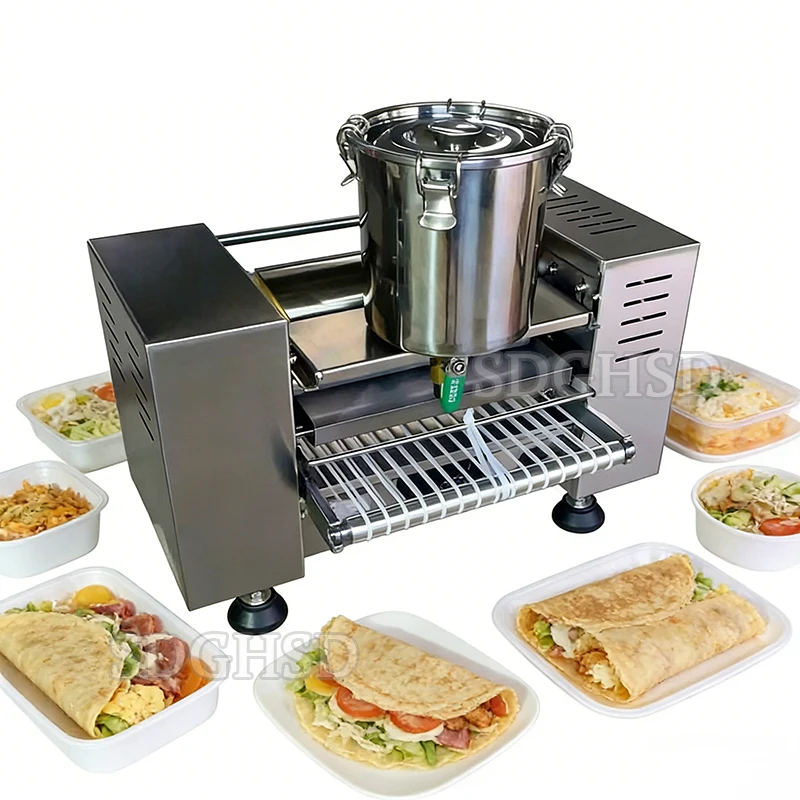 Commercial Mini mille Crepe Cake Machine Automatique Automatic Thousand Layer Cake Pancake Skin Board Crepe Maker Making Machine