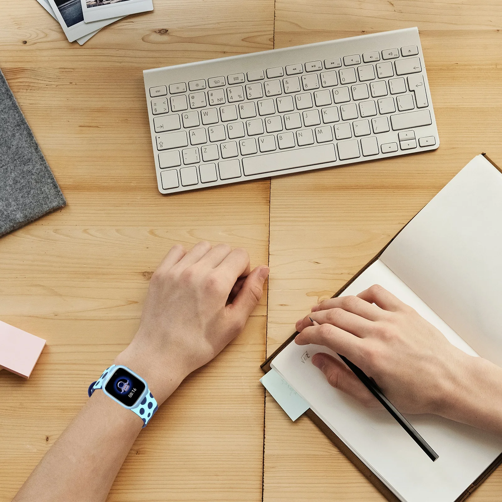 

2 pcs Watch Strap Waterproof Adjustable Creative Wrist Belt For Comfortable Durable Smart Watch Bands Phone