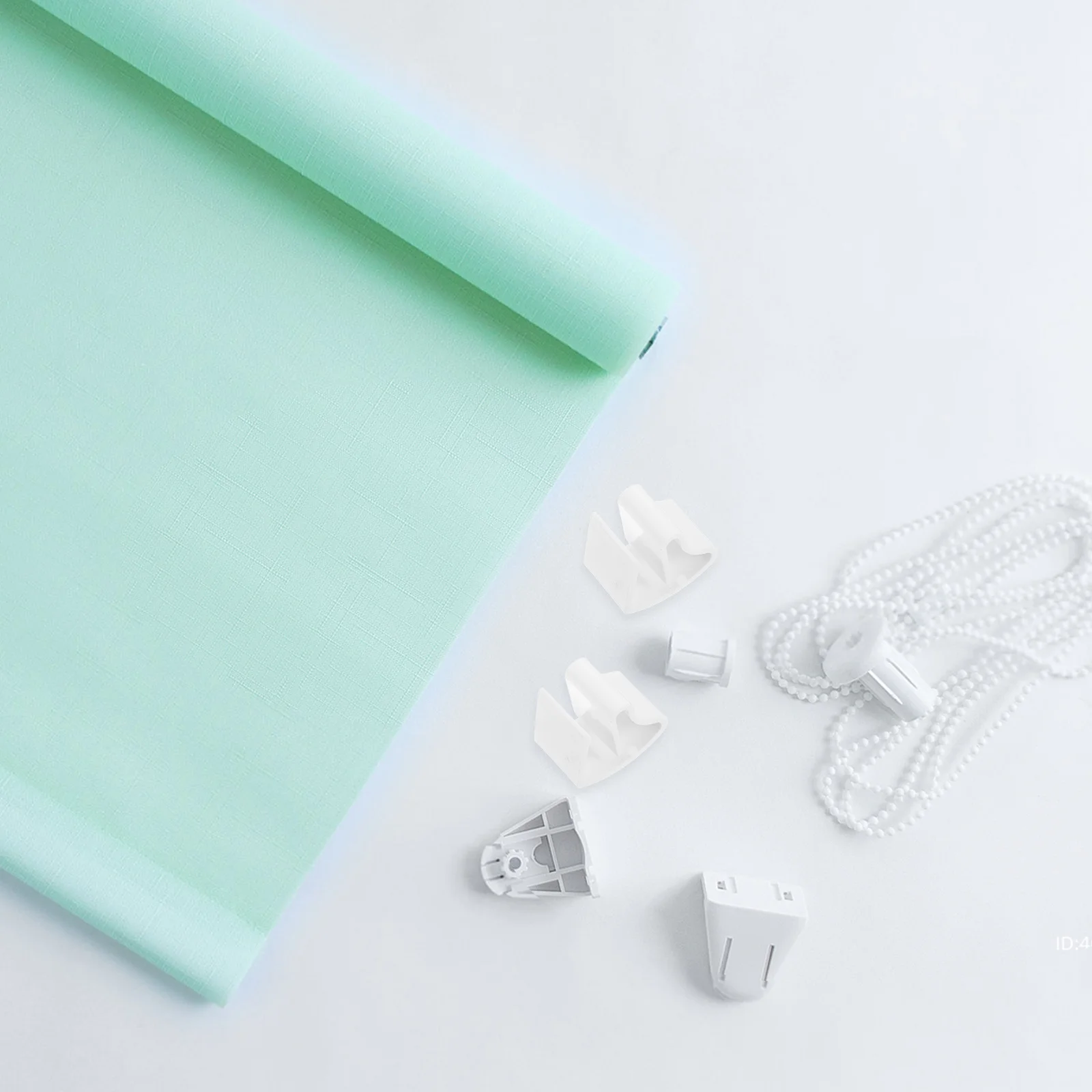 10 قطعة السنانير قضيب الستارة قابل للتعديل البلاستيك المعدني لستائر مطوي الستائر العمودية نافذة الأجهزة عوائق المسار الشماعات #4