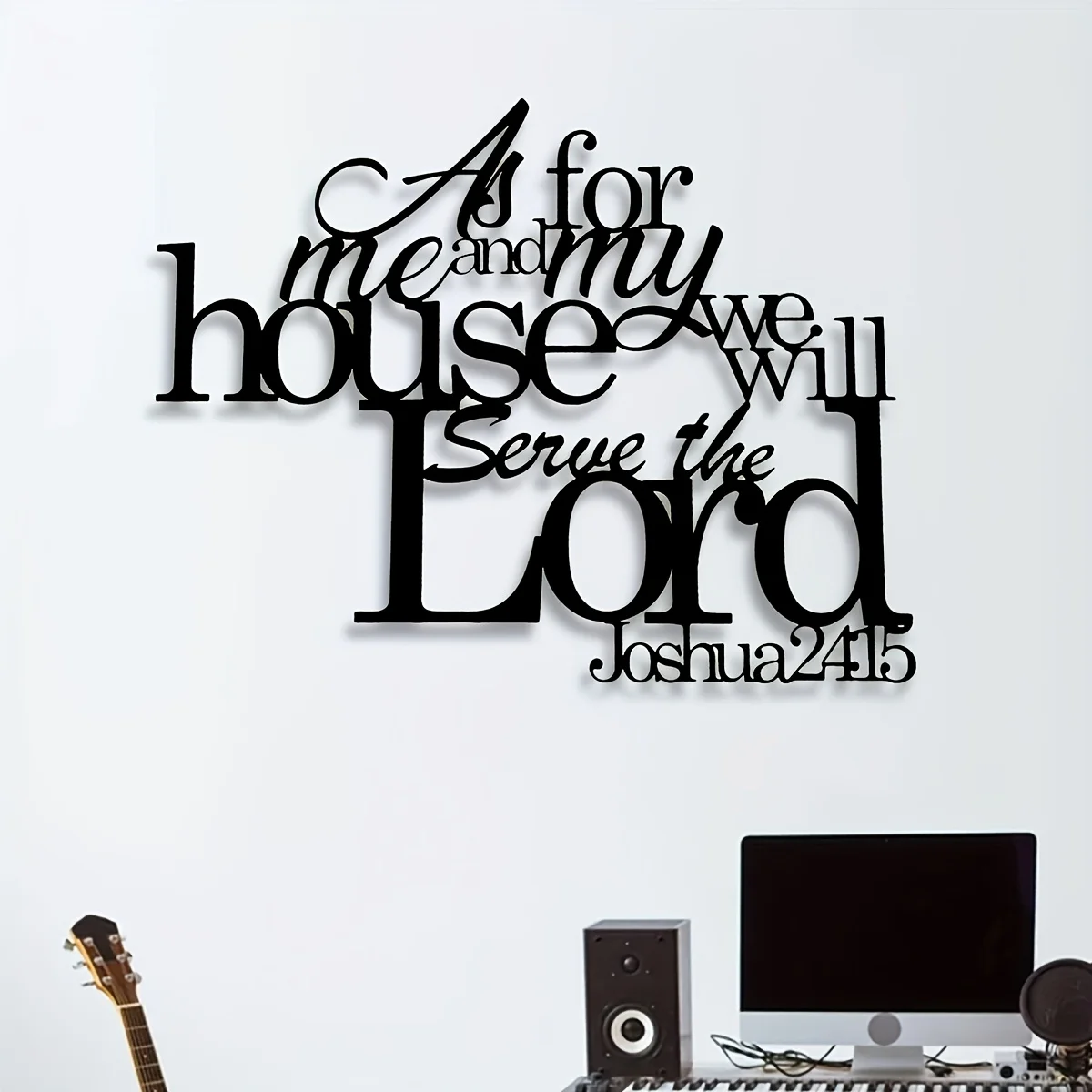2D 1pc metal Wall Art Featuring the Biblical Verse: