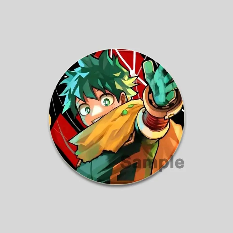 كوميك بطلي الأكاديمية دبابيس مستديرة أنيمي الشكل التلبيب دبابيس ظهره الجينز قميص الكرتون بروش شارة هدايا مجوهرات الأزياء