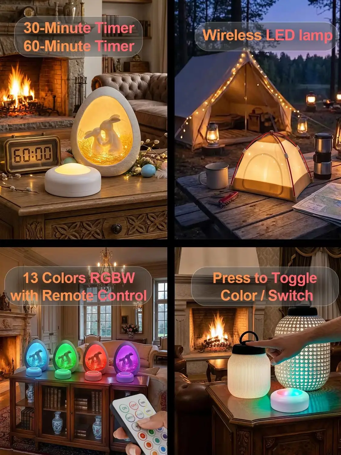 Puck Lights für Bambu Lab KC007 – Fernbedienbare RGBW DIY Hardware, einstellbares 16-Farben-Rund-LED-Lampen-Kit mit Steuerung für 3D-Druckteile – Detail 5