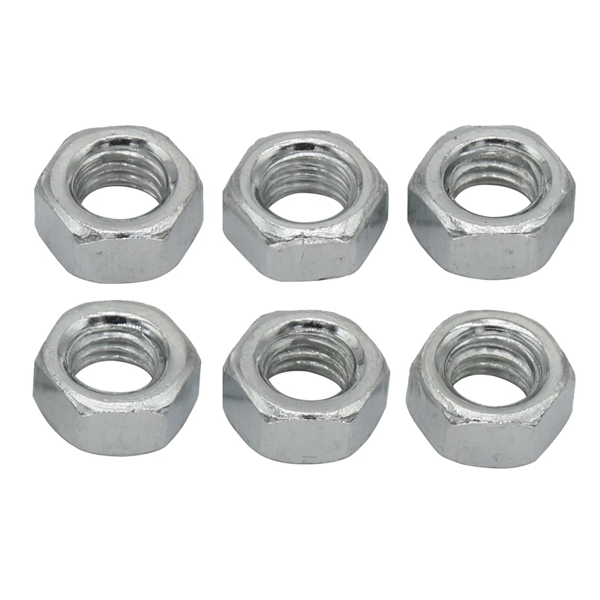 

20Pcs 5/16" 5/16 Inch 5/16-18 Zinc Plated Carbon Steel UK Standard British Form Coarse Thread BSW Hex Hexagon Nut