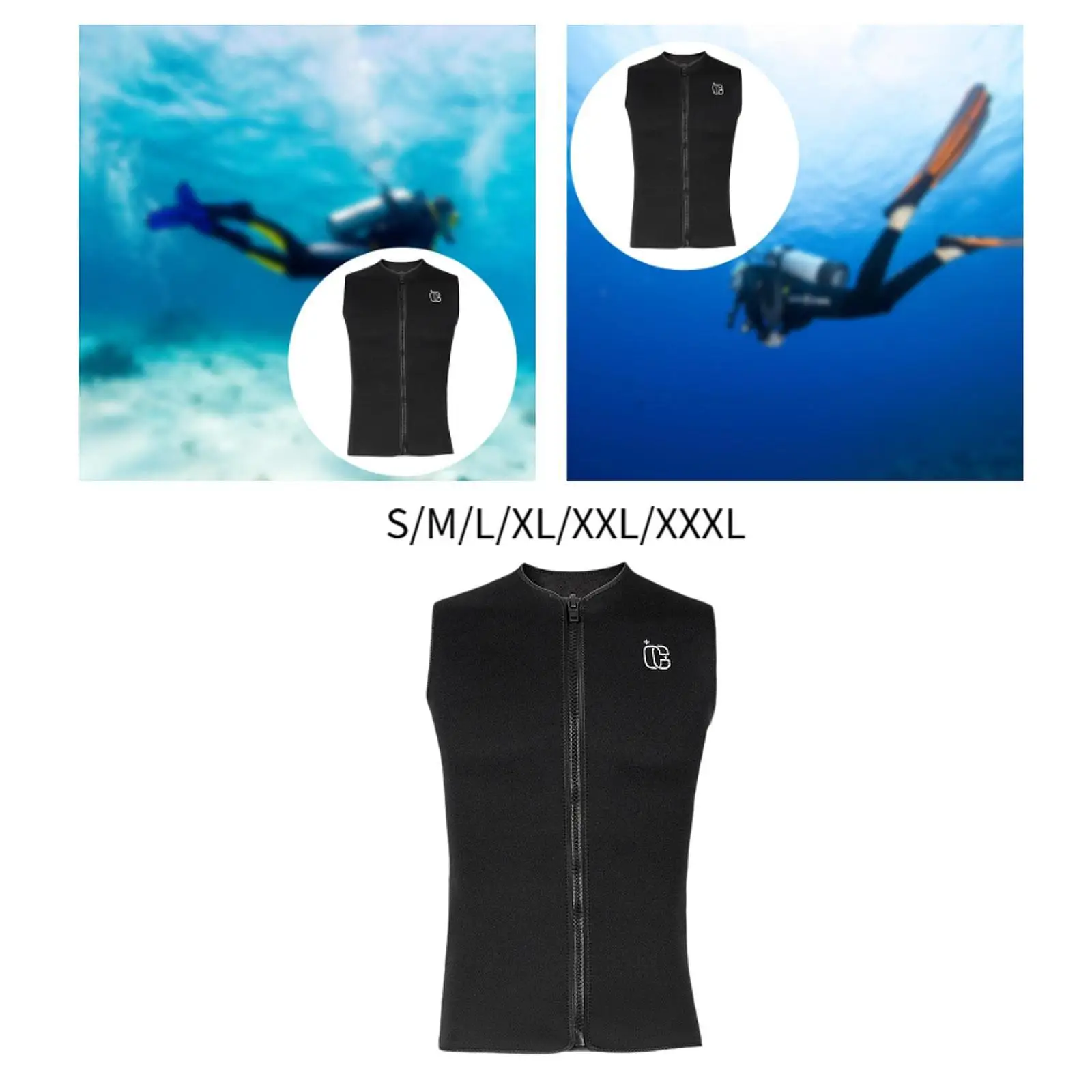 

Niprene suit top for men's suit for drifting cold water swimming water sports