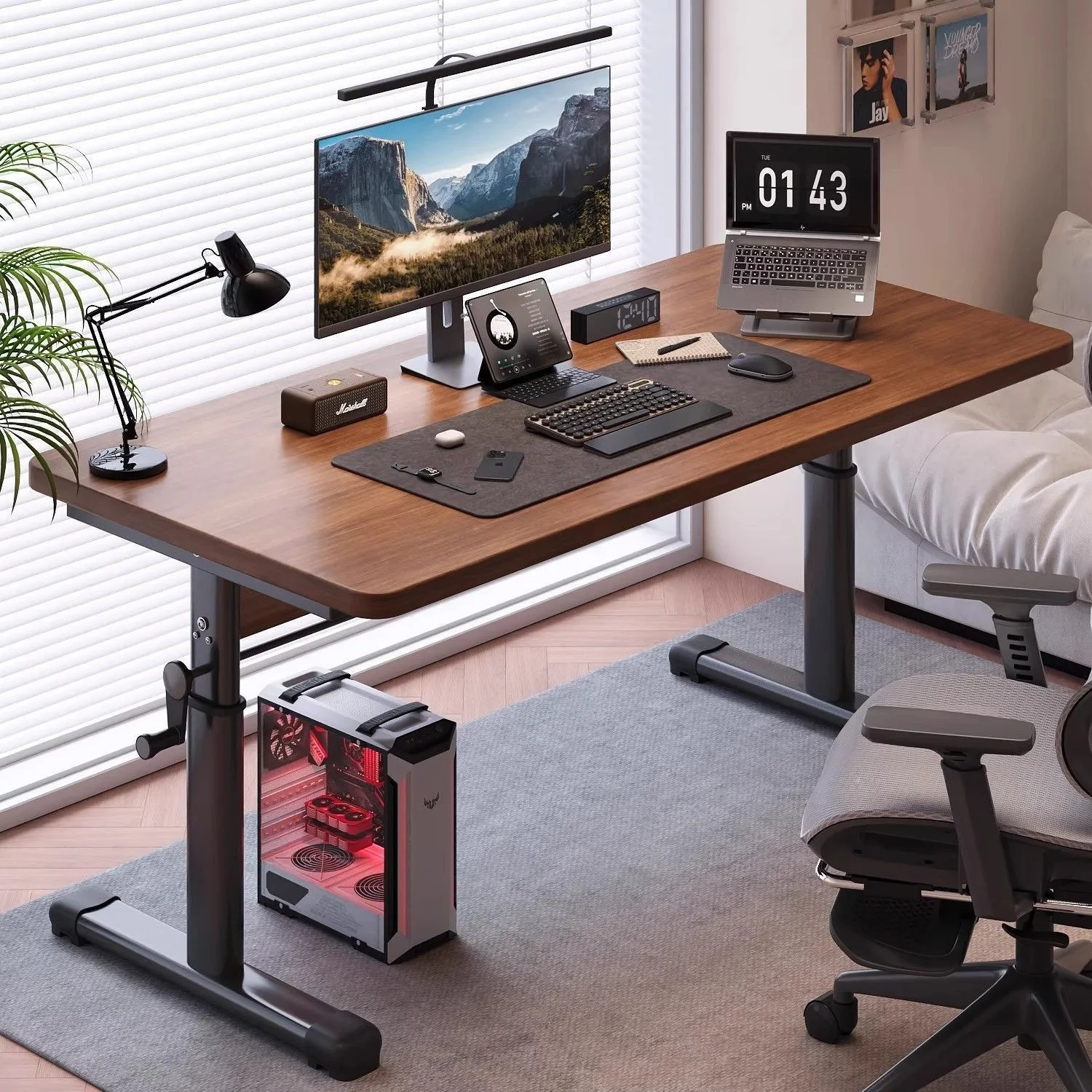 YFY Simple Workbench Lifting Computer Desk Simple Desktop Home  Game Learning Writing E-sports