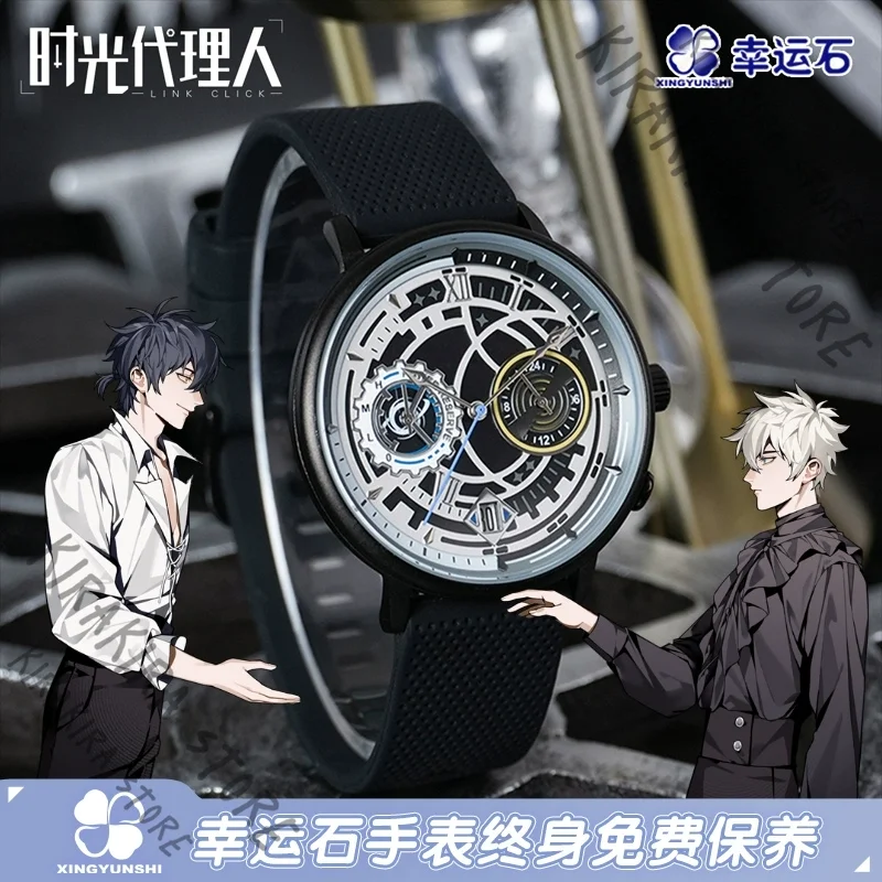 لينك انقر الرمال المتحركة لوكاس تشارلز ساعة كوارتز رسمية تأثيري أنيمي ساعات أصلية شحن الطاقة الخفيفة الطلاب الرجال