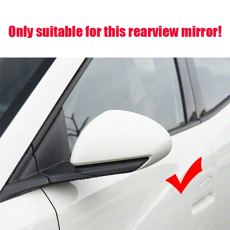 For BYD Seagull Dolphin Mini Dolphin Surf ATTO 1 2024 2025 2026 Bright black Devil angle rearview mirror protective cover