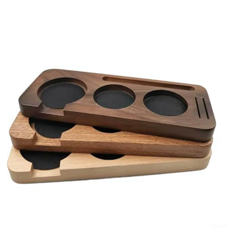 【Популярная】58 мм деревянная подставка для тампера для кофе, держатель портафильтра для кофе, подставка для прижимной части, держатель рычага для распределения эспрессо